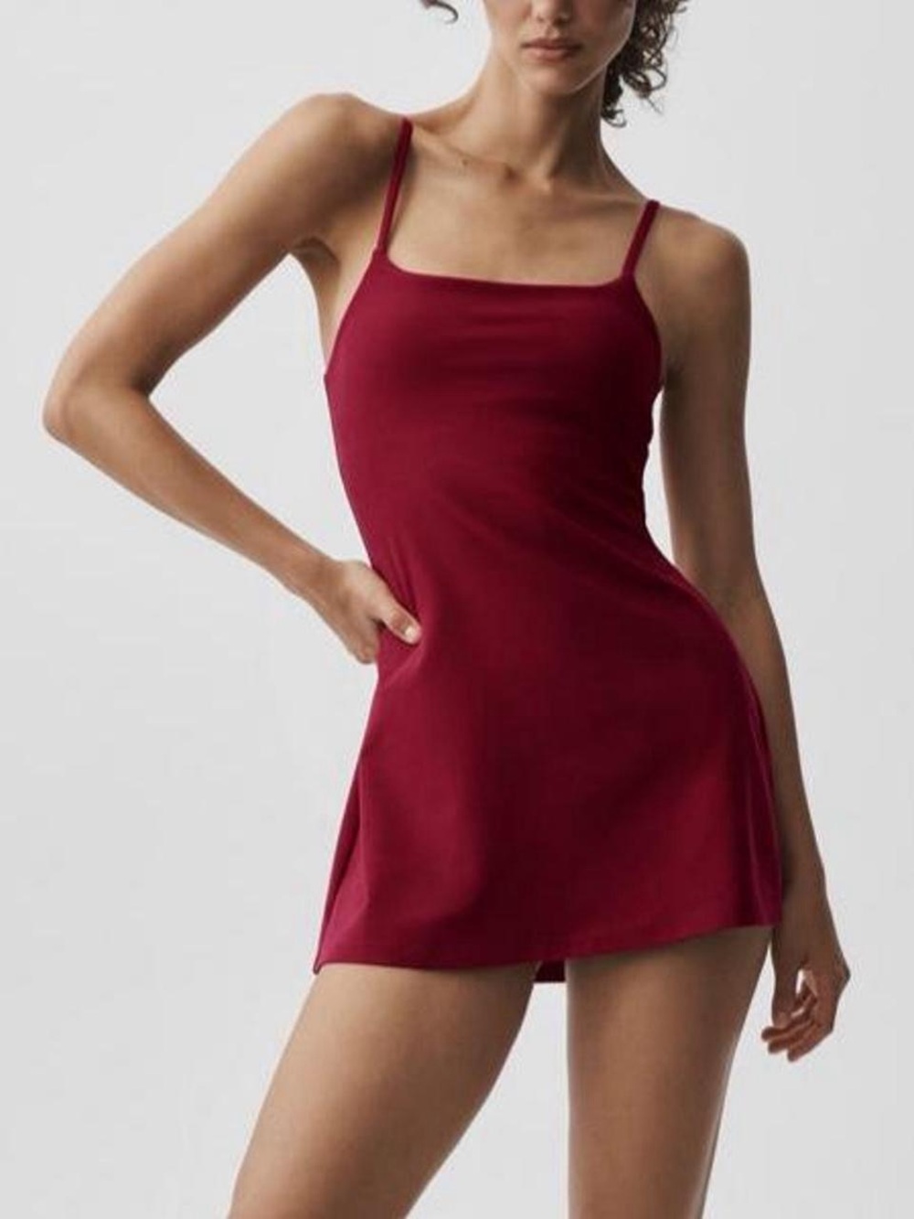 ALO Yoga Alosoft Encore Tennis Mini Dress in Summer Romance Red — Size XS - Picture 2 of 8